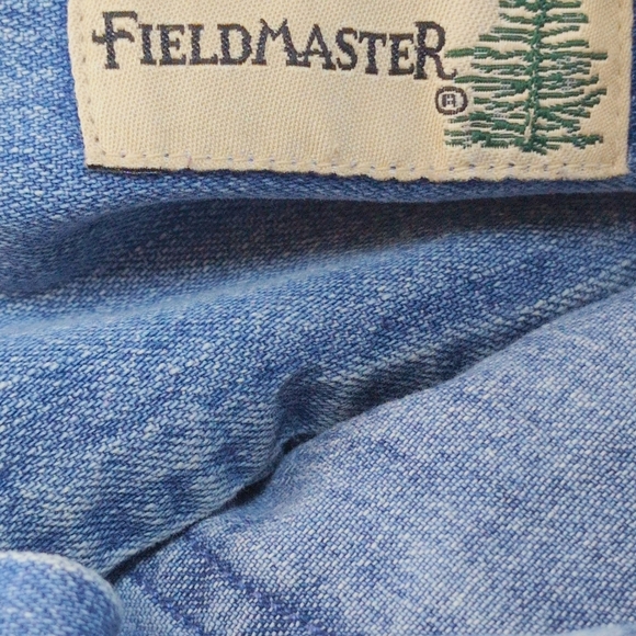 Fieldmaster Sz L Sturgis 2001 Denim Blue Men's Shirt Vintage - Picture 5 of 7